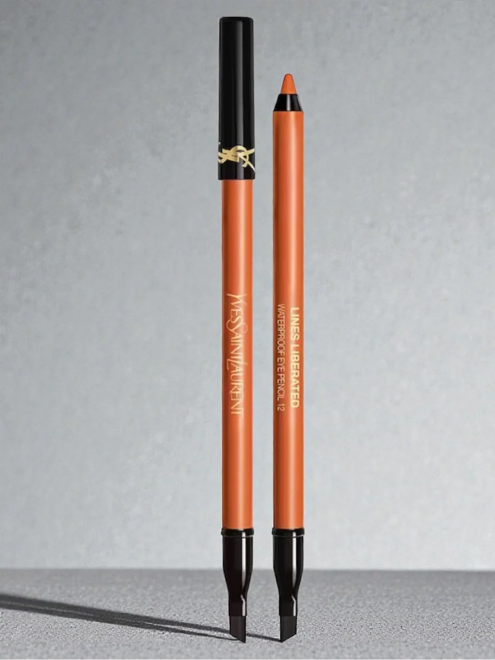 YSL Lines Liberated Waterproof Eye Pencil 12 Obsessive Tangerine NIB